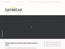 Tablet Screenshot of daybreaksalon.com